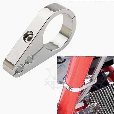 Motocycle 1" Handle bar Black Dual Throttle Cable Wire Clamp Clutch for Harley - Moto Life Products