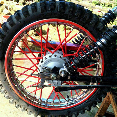 72Pcs Motorcycle Dirt Bike Spoke Skins Covers Wraps Wheel Rim Guard Protector US - Moto Life Products