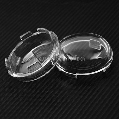 4x Clear Turn Signals Light Lens Cover Fit For Harley Softail Sportster 1986-17 - Moto Life Products