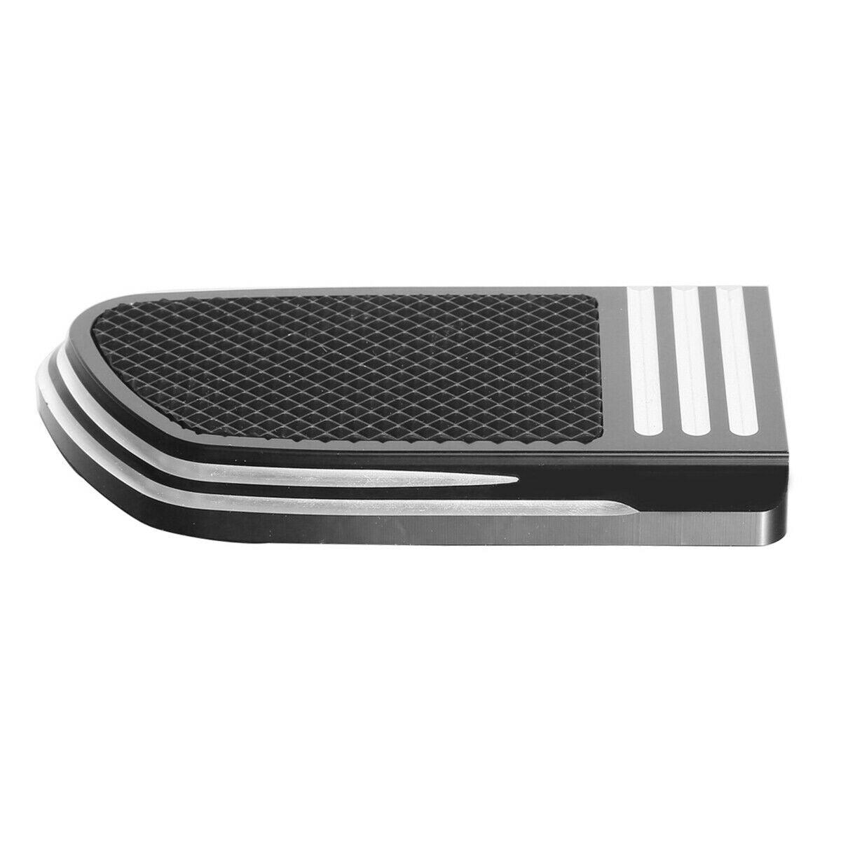 Large Black Brake Pedal Pad Fit For Harley Touring Road King Softail Defiance - Moto Life Products