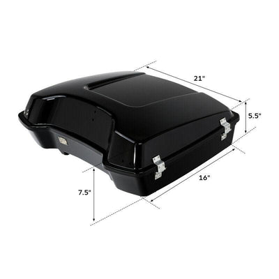 Razor Pack Trunk w/ Mount Rack Fit For Harley Tour Pak Touring Road Glide 97-08 - Moto Life Products