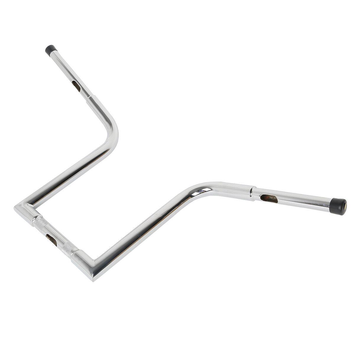 Chrome Ape Hangers Bars Fat 1-1/4" 14" Rise Handlebar Fit For Harley FLST FXST - Moto Life Products