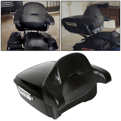 King Tour Pack Pak Trunk W/ Backrest For Harley Davidson 14-21 Road King/ Glide - Moto Life Products