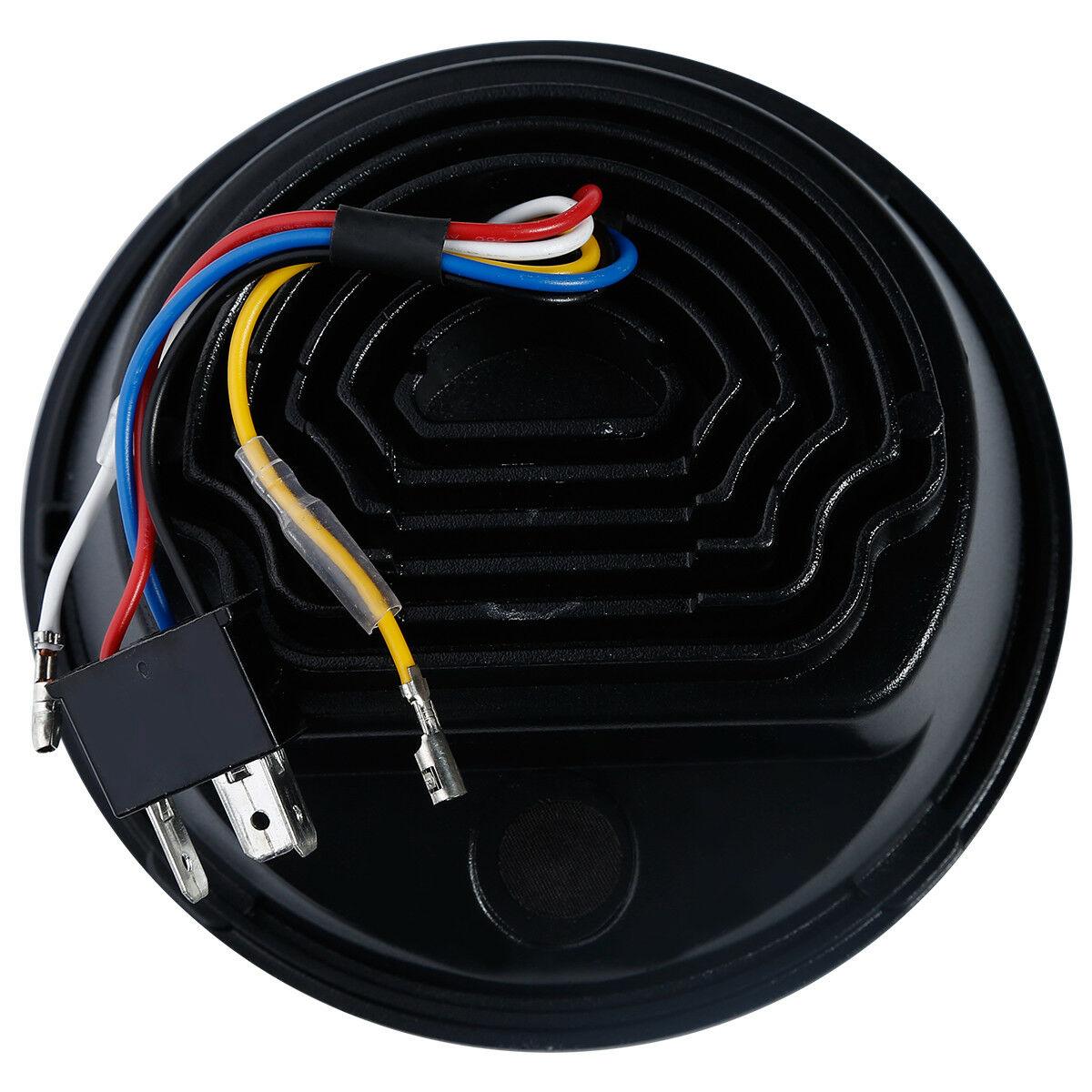 thumbnail image 2 of TCMT 5.75" Black Round LED Projector Headlight For Harley Sportster 883 XL1200 Dyna - IP67 Waterproof 2 of 4