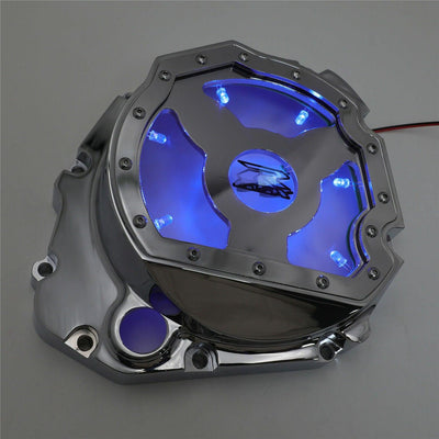 Blue for Suzuki GSX-R 600/750/1000 2001-2005 LED See through Engine Clutch Cover - Moto Life Products