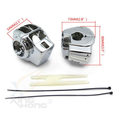 Chrome Switch Housing Cover For Road Electra Glide FLHTC FLHT FLHX FLTRX - Moto Life Products