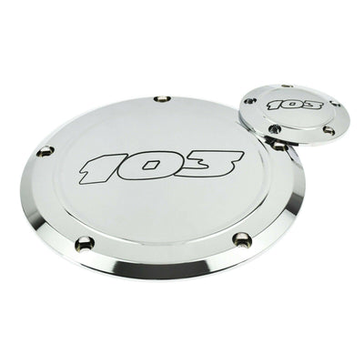 Aluminum 103 Derby Cover Timing Timer Cover Fit For Harley Dyna Softail Touring - Moto Life Products