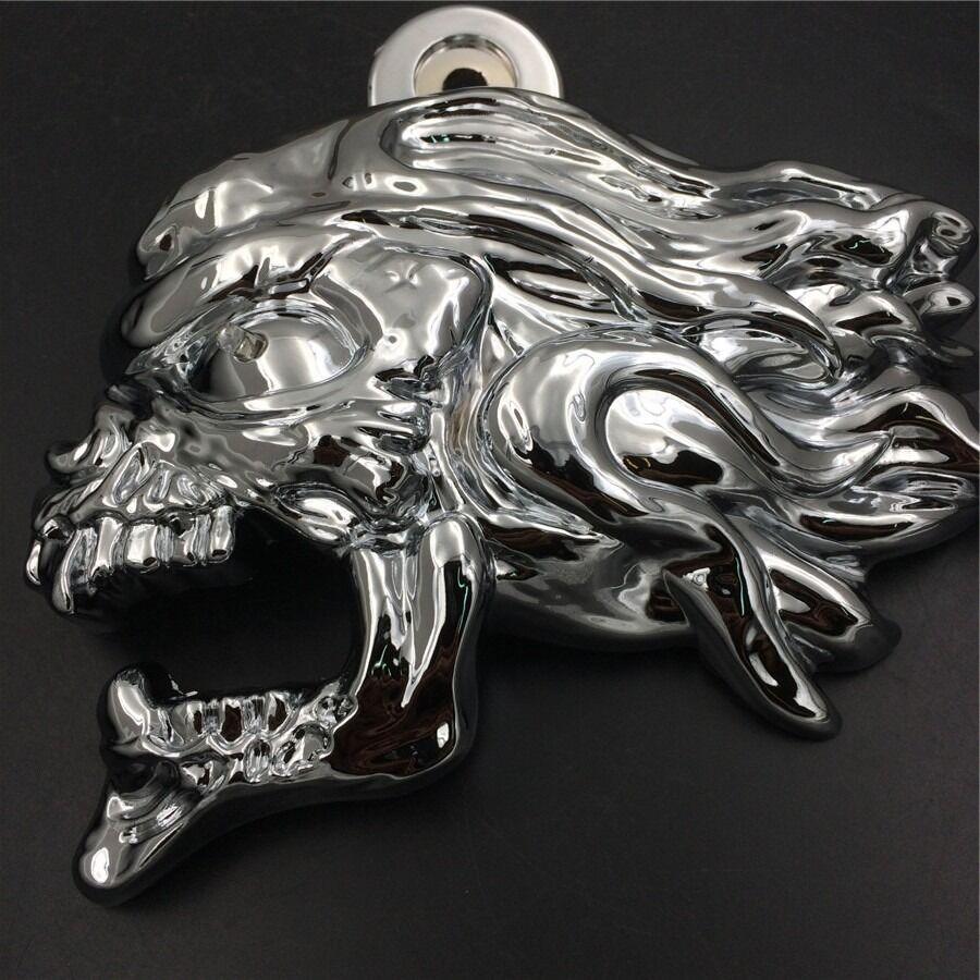 Chrome Zombie horn cover w/ LED For 92-20 Harley "cowbell" and all V-rod's - Moto Life Products