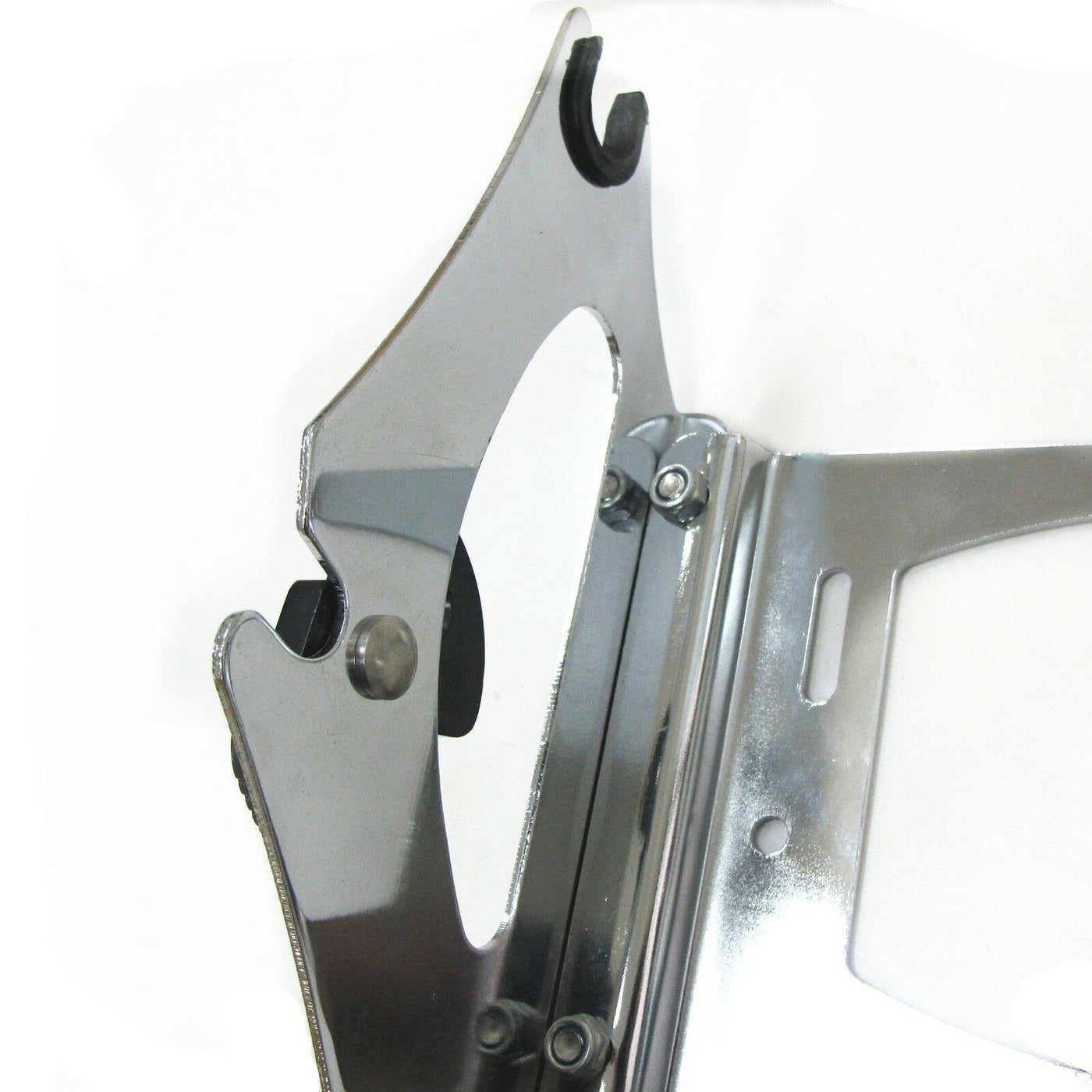 Chrome Two-Up Trunk Mounting Rack W/ docking hardware For 09-13 Harley Touring - Moto Life Products