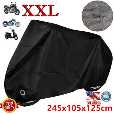 XXL Motorcycle Cover Waterproof Outdoor Rain Dust Motorbike Scooter UV Protector - Moto Life Products