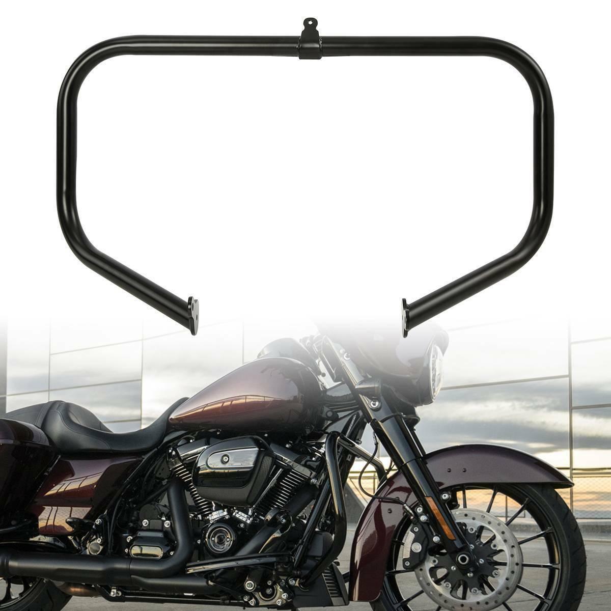 1 1/4" Highway Engine Guard Crash Bar Fit For Harley Touring 97-22 Black/Chrome - Moto Life Products