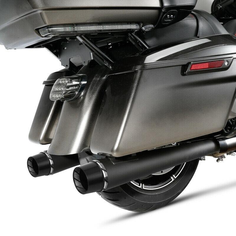 Megaphone Tappered Slip-On Exhaust Pipes Fit For Harley Street Road Glide 17-22 - Moto Life Products