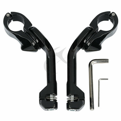 1.25" 1-1/4" 32mm Highway Foot Pegs For Harley Touring Road King Street Glide - Moto Life Products