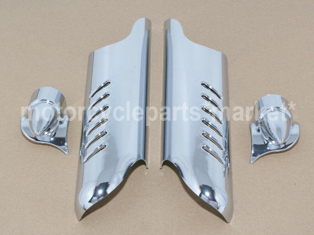 Lower Fork Leg Covers Deflectors Shields for Harley Touring Electra Road Glide - Moto Life Products
