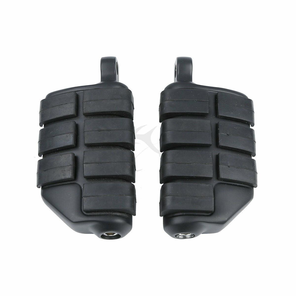 Matte Black Male Mount FootPegs Rest Fit For Harley Touring Road King Sportster - Moto Life Products