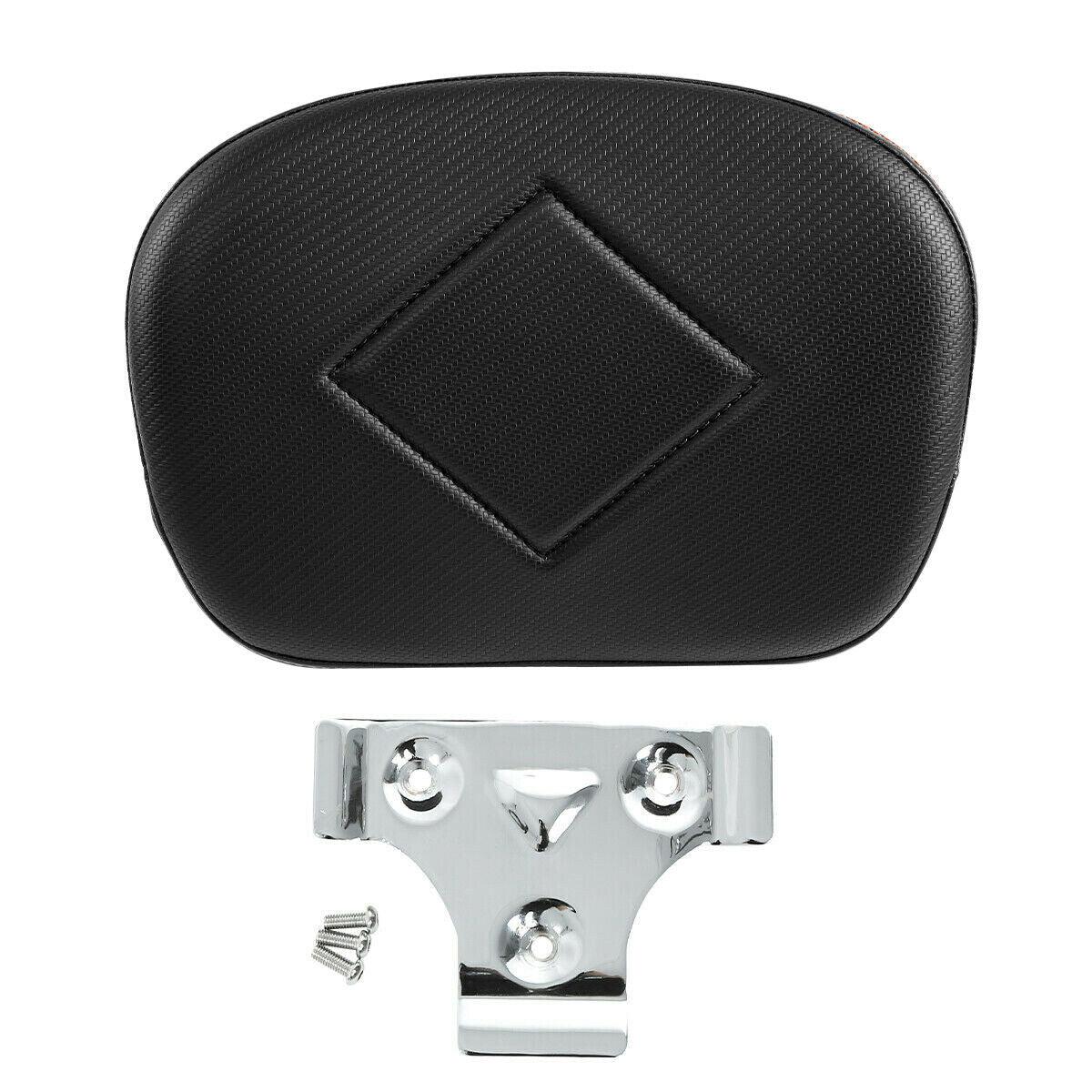 Black Sissy Bar Passenger Pad Fit For Harley Touring Street Road Glide Softail - Moto Life Products