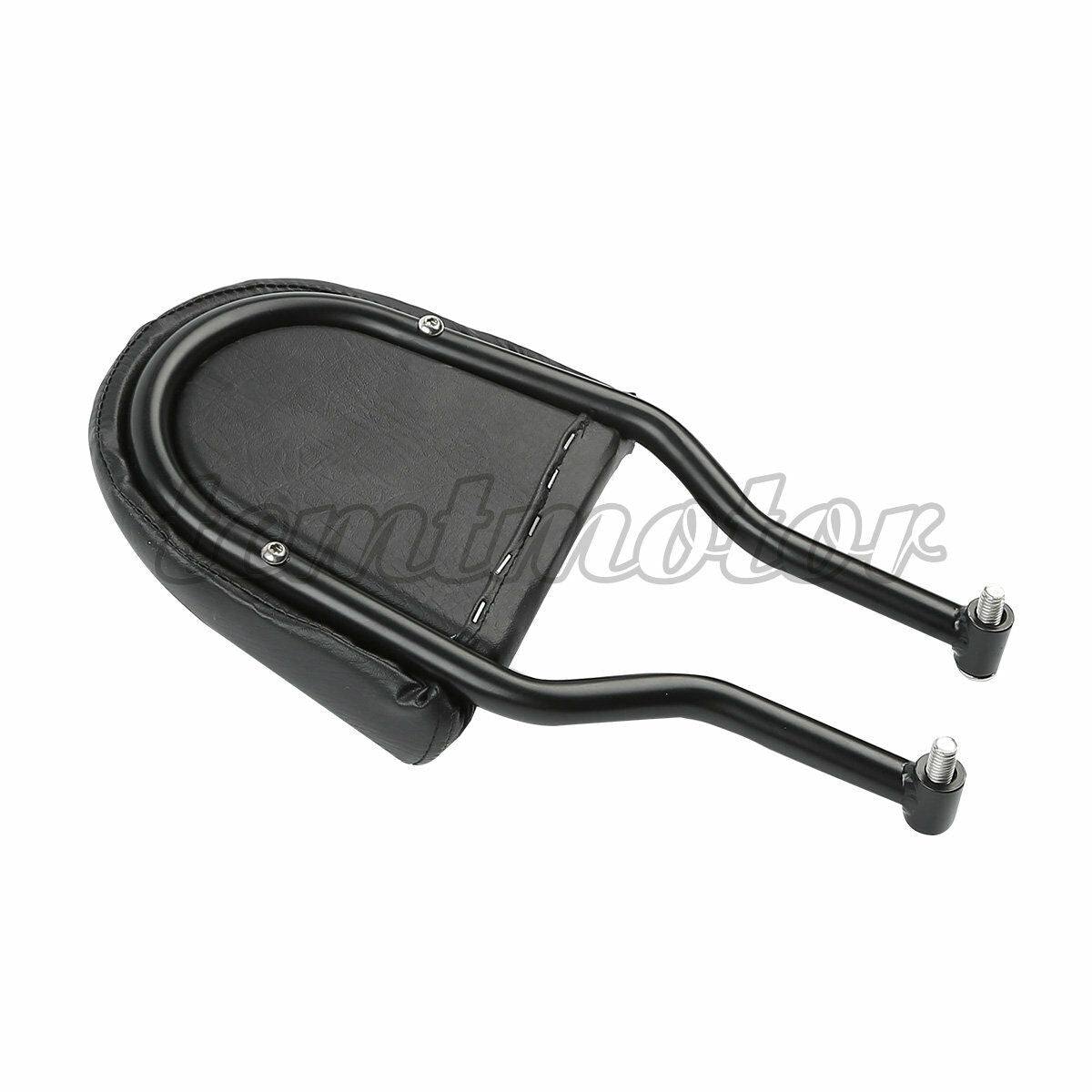 Sissy Bar Luggage Rack With Backrest For Harley Street 500/750 (2015-2020) - Chrome/Black, Detachable