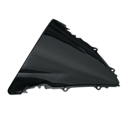 Black Windshield Windscreen Dual Bubble Fit Fit For Yamaha YZF R6 600 03-05 04 - Moto Life Products