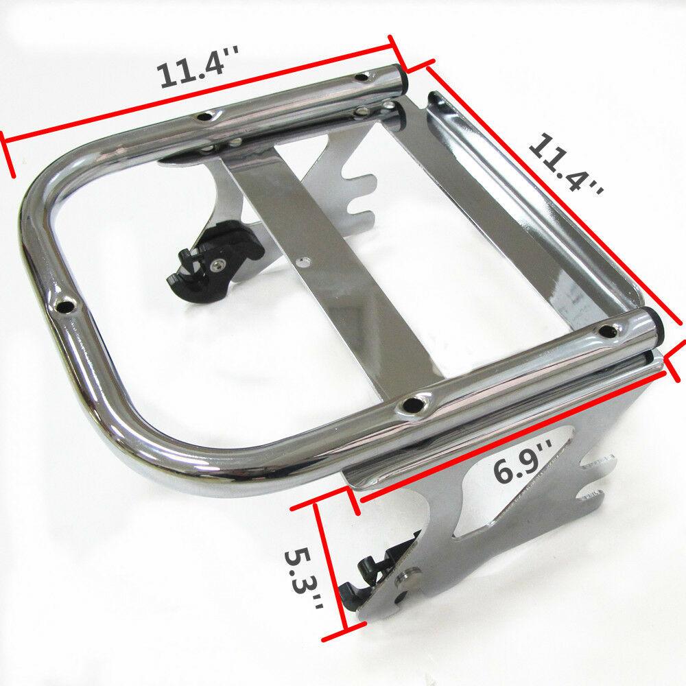 For 97-08 Harley Touring Two-Up Tour Pack Mount Luggage Rack +Docking Hardware - Moto Life Products