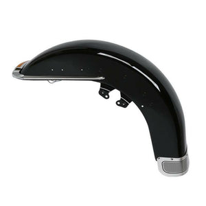 Black Front Fender Assembly Fit For Harley Touring Road King FLHR 2014-2022 2019 - Moto Life Products