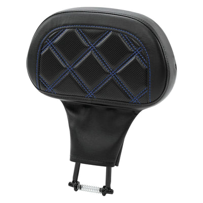 Black Driver Backrest Pad Fit For Harley Touring Street Road Glide 1988-Up 2020 - Moto Life Products
