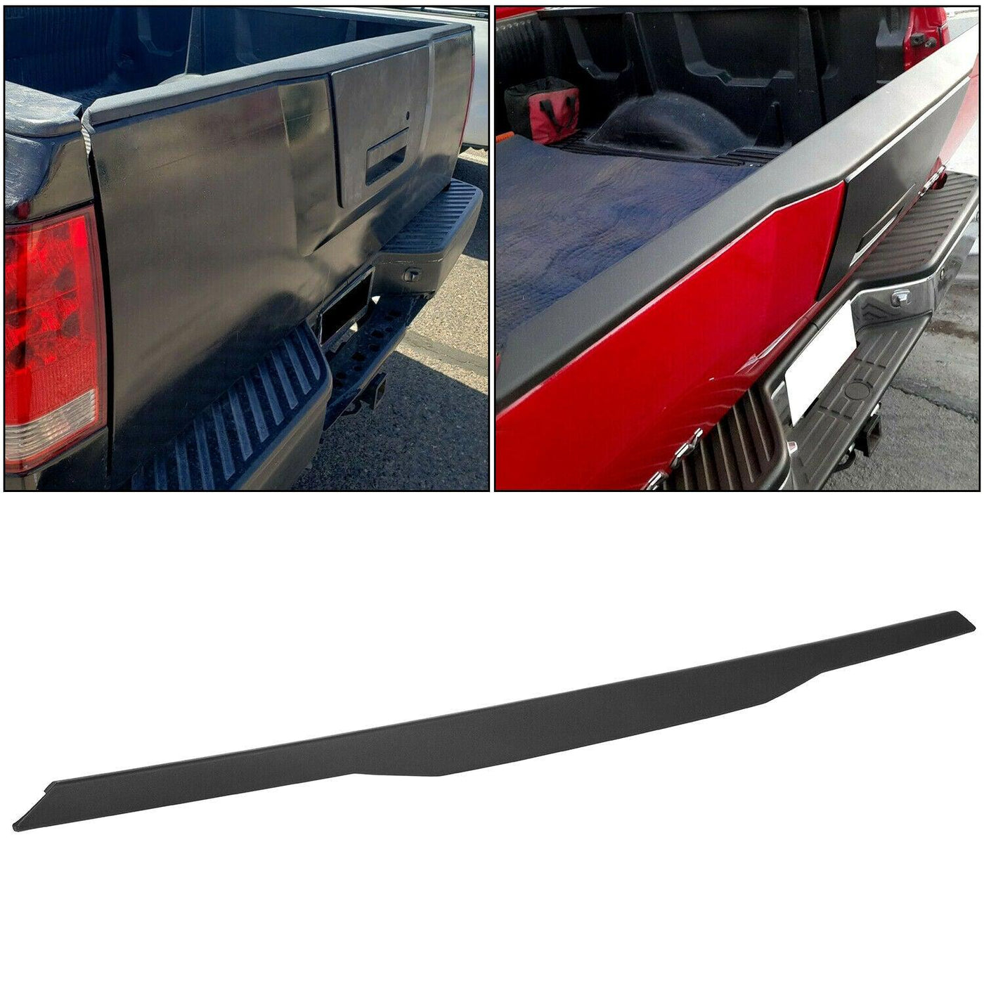 Fit 04-12 Nissan Titan Tailgate Cap Top Protector Spoiler Cover Trim Molding ABS - Moto Life Products