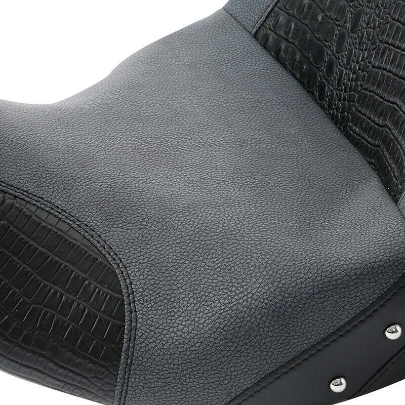 Gray Black Driver Passenger Seat Fit For Harley Touring Road Street Glide 09-21 - Moto Life Products
