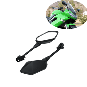 Pair Side Rear View Mirrors For KAWASAKI NINJA 650R ER6F ER-6F 2009-2016 Black - Moto Life Products