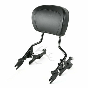 Sissy Bar Upright Backrest 4 Point Docking Fit For Harley Road King 2014-2022 16 - Moto Life Products