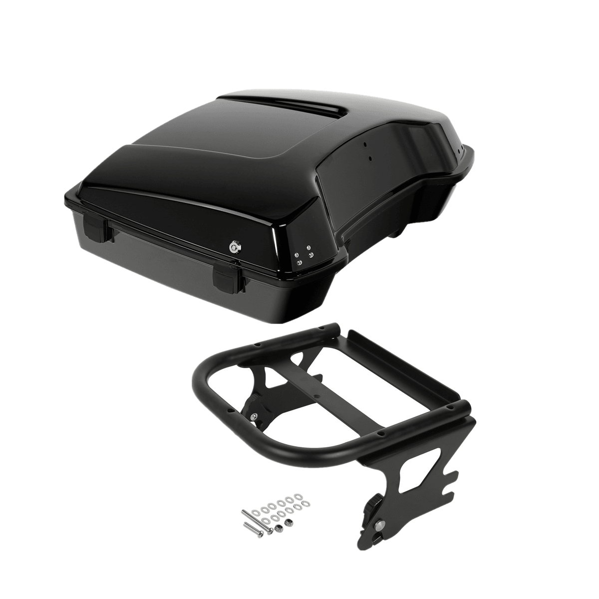 Razor Pack Trunk Black Mount Rack Fit For Harley Tour Pak Touring Road King97-08 - Moto Life Products