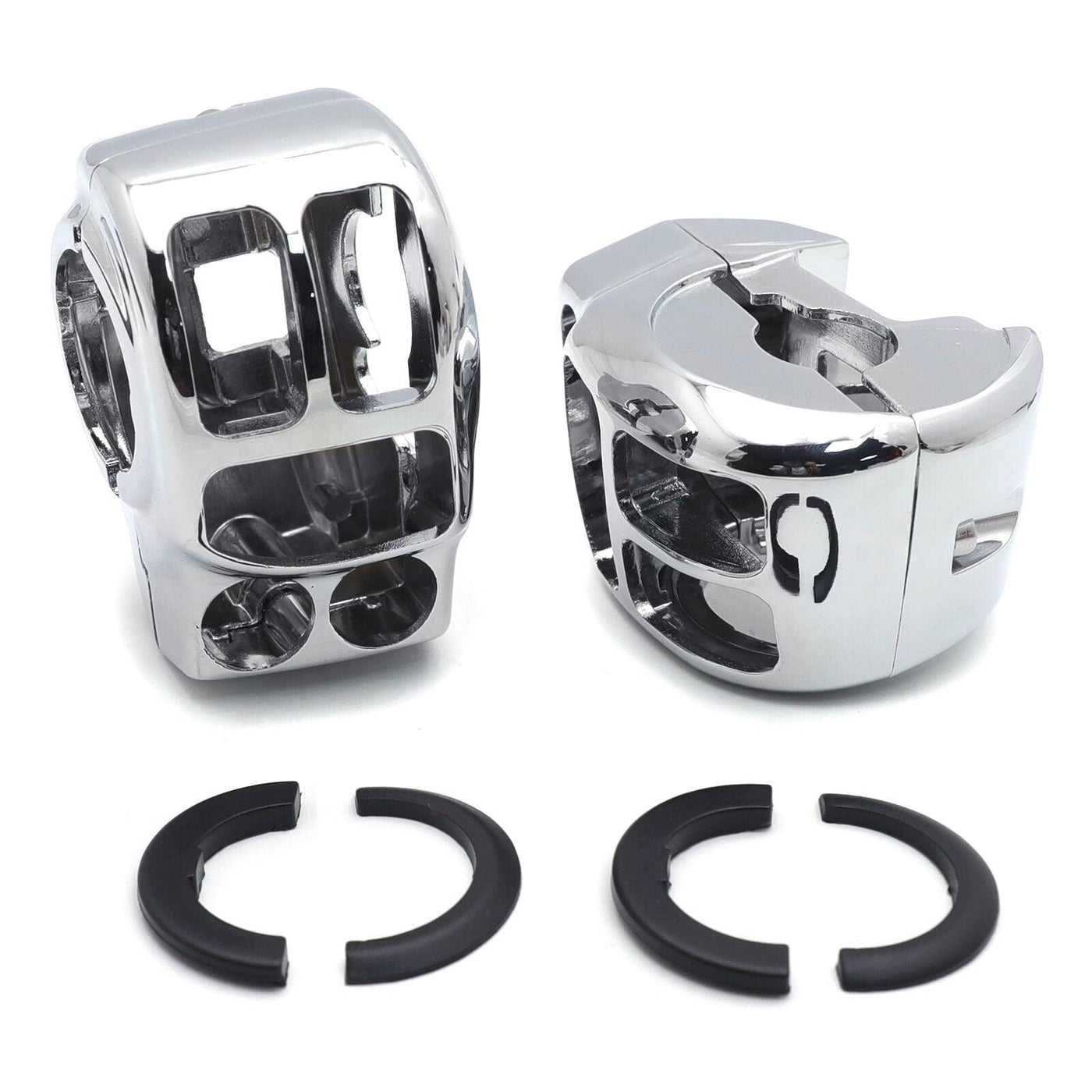 Chrome Switch Housing Cover Kit For Harley 14-16 Touring Trike Street Glide - Moto Life Products
