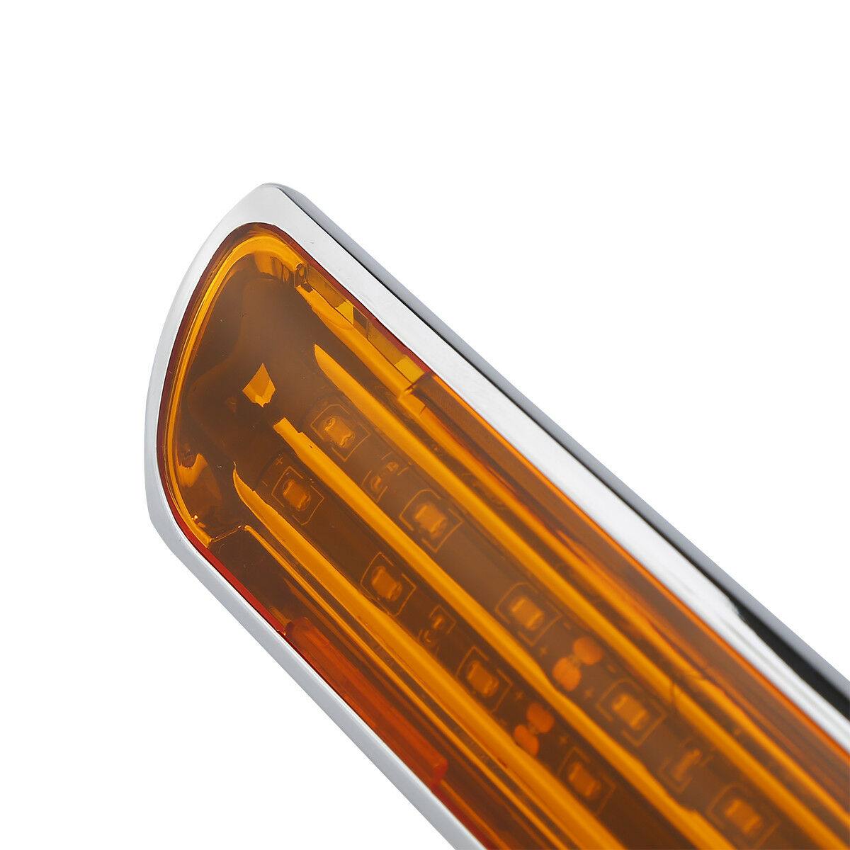 Saddlebag LED Side Marker Light Amber Lens Fit For Harley Street Glide 2014-2022 - Moto Life Products