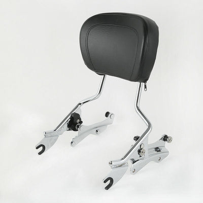 4 Point Docking Kit Backrest Sissy Bar + Pad Fit For Harley Street Glide 2014-Up - Moto Life Products