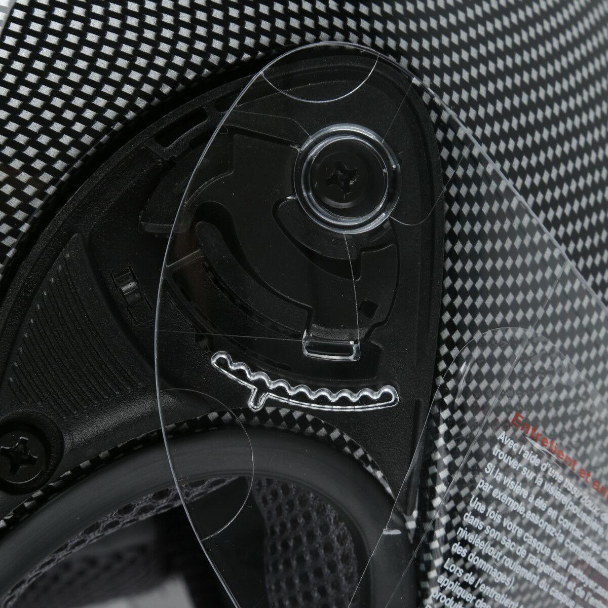 DOT Motorcycle Black Carbon Fiber Flip Up Full Face Street Helmet S M L XL XXL - Moto Life Products