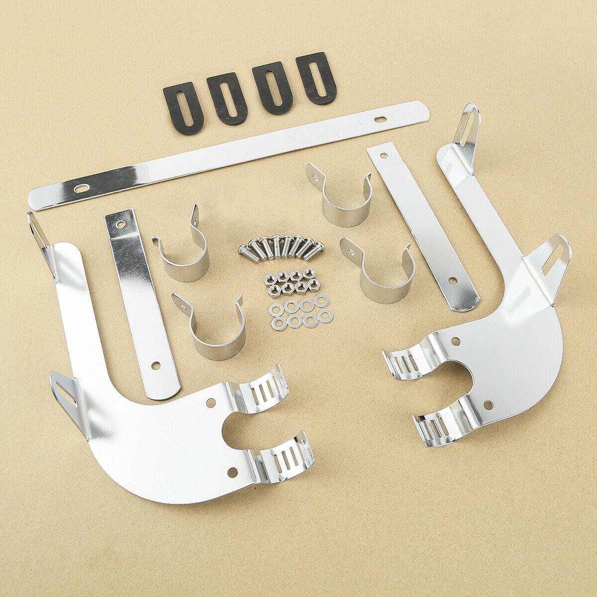 39mm Windshield Screen Bracket Fit For Harley Dyna Super Wide Glide Sportster XL - Moto Life Products