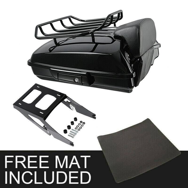 Razor Pack Trunk Pad Black Mount Rack Fit For Harley Tour Pak Sport Glide 18-22 - Moto Life Products