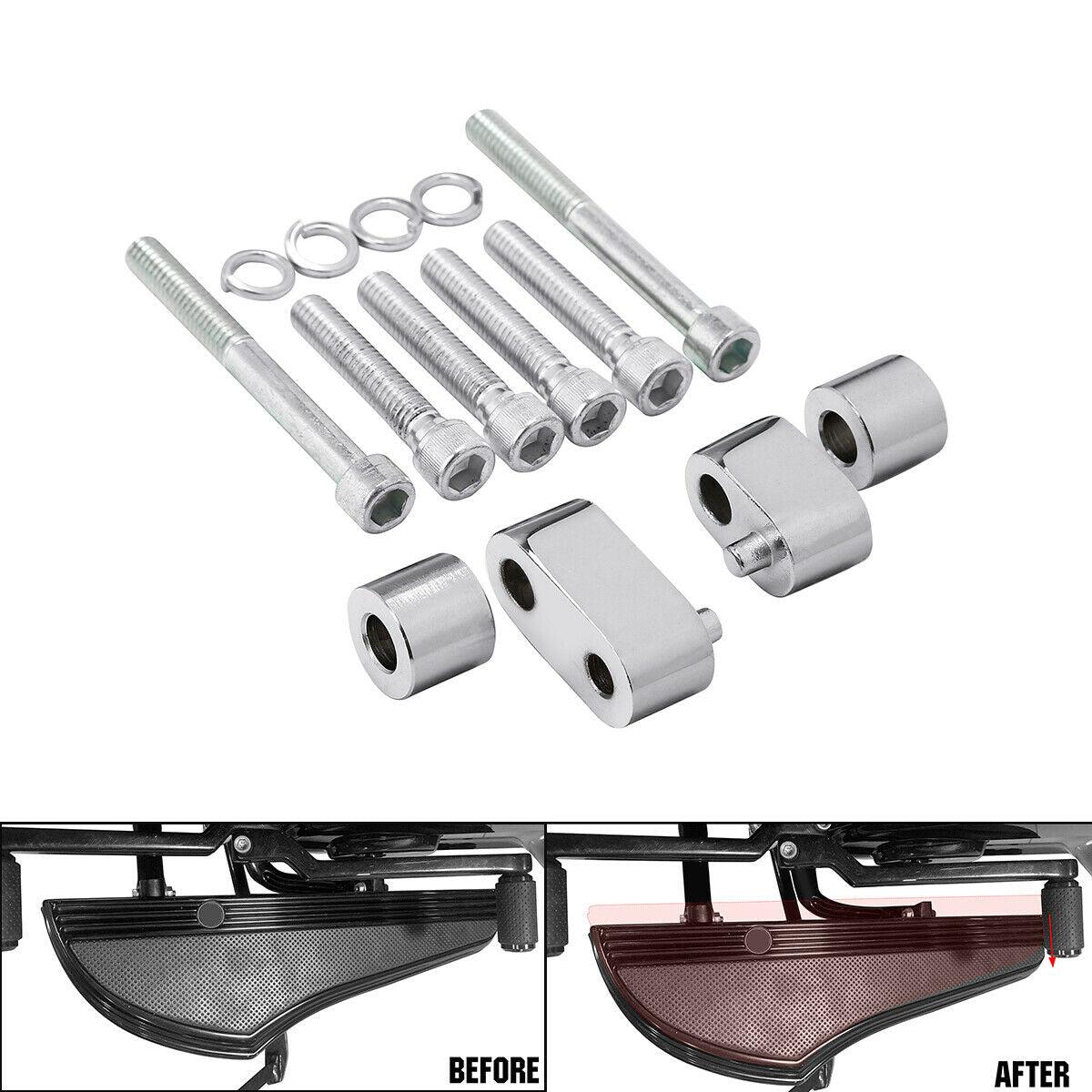 1-1/4'' Driver Floorboard Spacer Extension Kit Fit For Harley Touring 2009-2021 - Moto Life Products