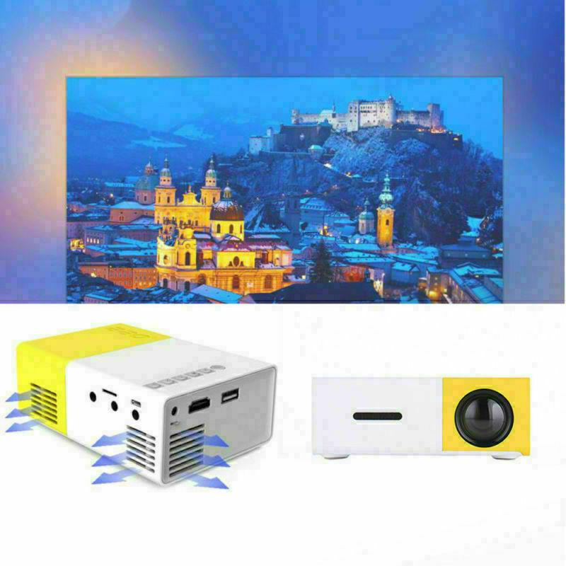 1080P HD Theater Projector Cinema LED LCD Home Mini Projector  USB HDMI AV SD 616361711259 - Moto Life Products