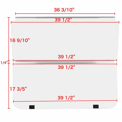 Tinted Windshield For Club Car DS 1982-2000.5 Folding Style PC Golf Cart Part - Moto Life Products