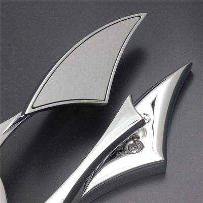 Spear  Mini mirrors for Suzuki GSXR 600 750 1000 1300 Hayabusa GSX-R Chrome - Moto Life Products