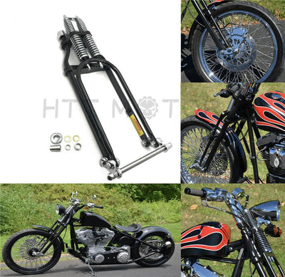 20" 2" Under Stock Black Narrow Springer Front End Kit FOR Harley Chopper Bobber - Moto Life Products