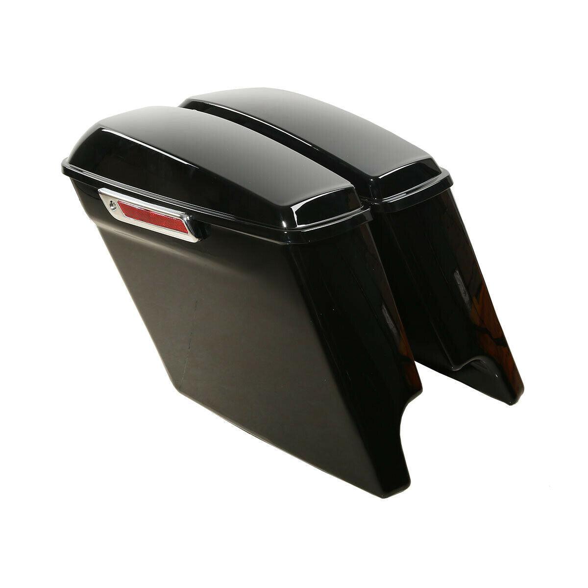 5" Stretched Saddle Bags Saddlebags For Harley Street Road Glide 2014-2022 2019 - Moto Life Products