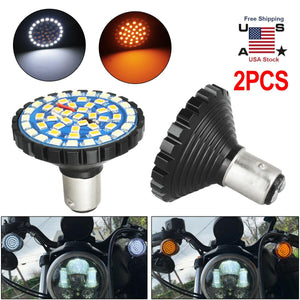 2pcs For Harley Davidson Motorcycle 1157 LED Turn Signals Blinker Lights Bullet - Moto Life Products