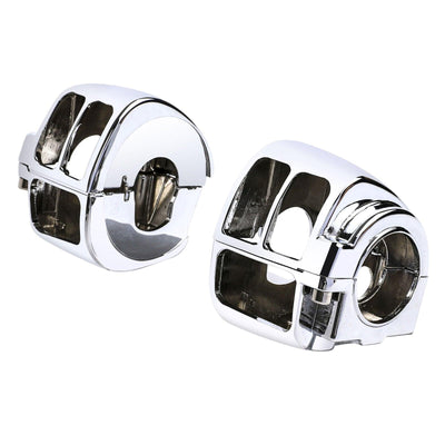 Chrome Switch Housings Cover Kit Fit For Harley Sportster XL 883 1200 96-06 05 - Moto Life Products