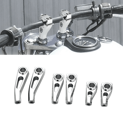 Universal 3.5"/4.5"/6" Handlebar Risers 1" Bar For Harley Honda Suzuki Kawasaki - Moto Life Products