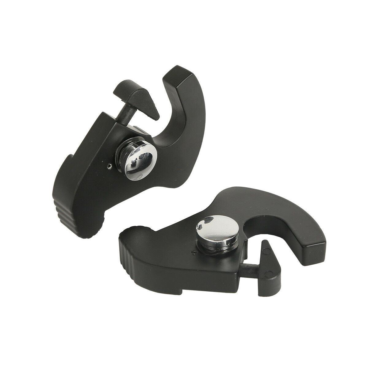 Black Sissy Bar Luggage Rack Docking Latch Clip Kits For Harley Touring Softail - Moto Life Products