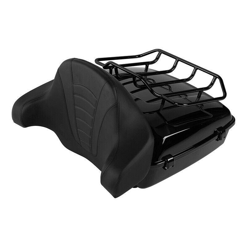Chopped Trunk Backrest Top Rack Fit For Harley Tour-Pak CVO Street Glide 2014-22 - Moto Life Products