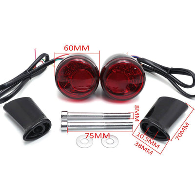 Red Rear LED Run Brake Turn Signal Indicator Light For Harley XL 883 1200 92-17 - Moto Life Products