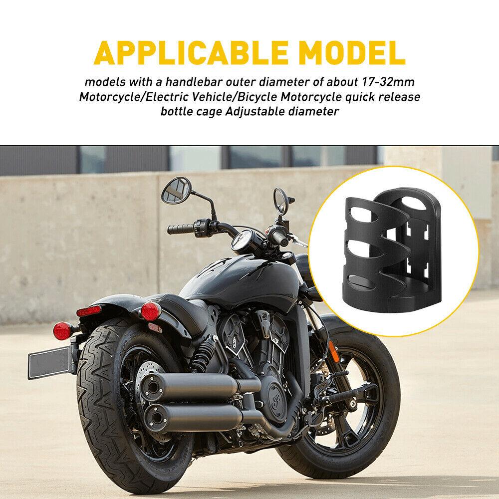 Motorcycle Adjustable Handlebar Cup Holder Mount Drink Water Bottle for ATV Bike - Moto Life Products