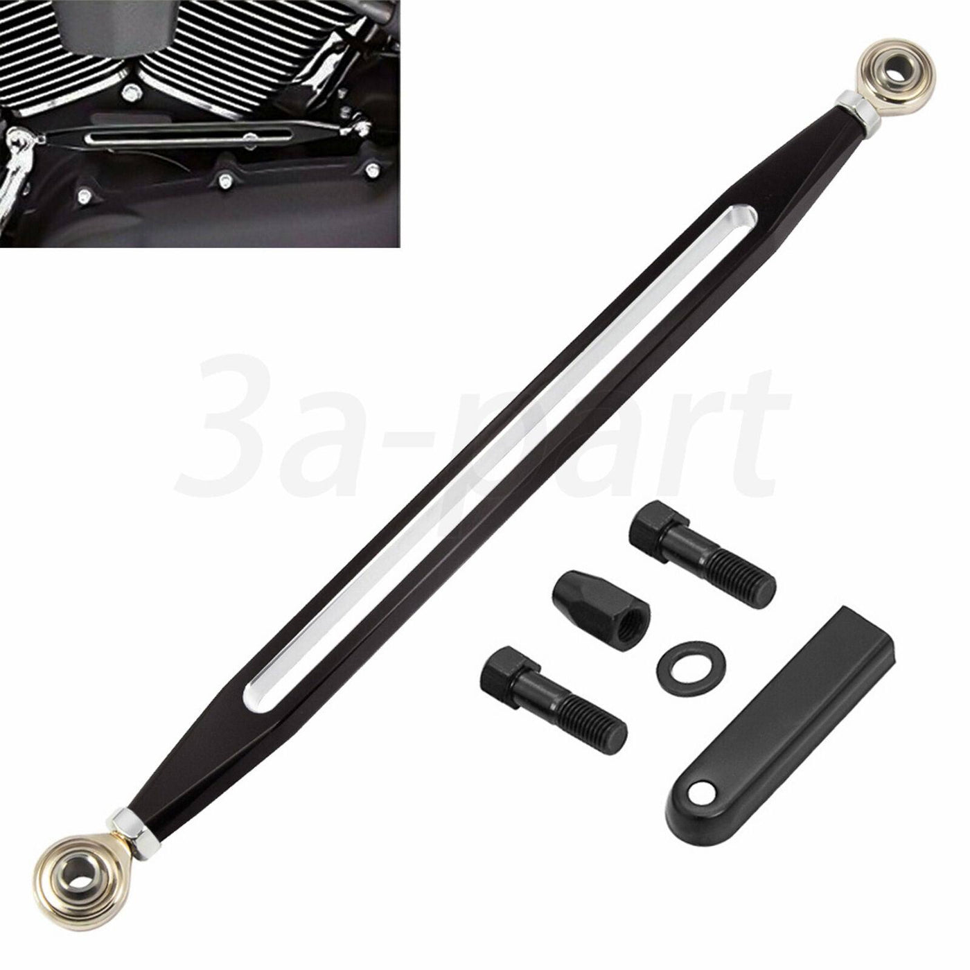 Shift Linkage Shifter Gear Black Chrome Fit for Harley Touring Softail 1986-2022 - Moto Life Products